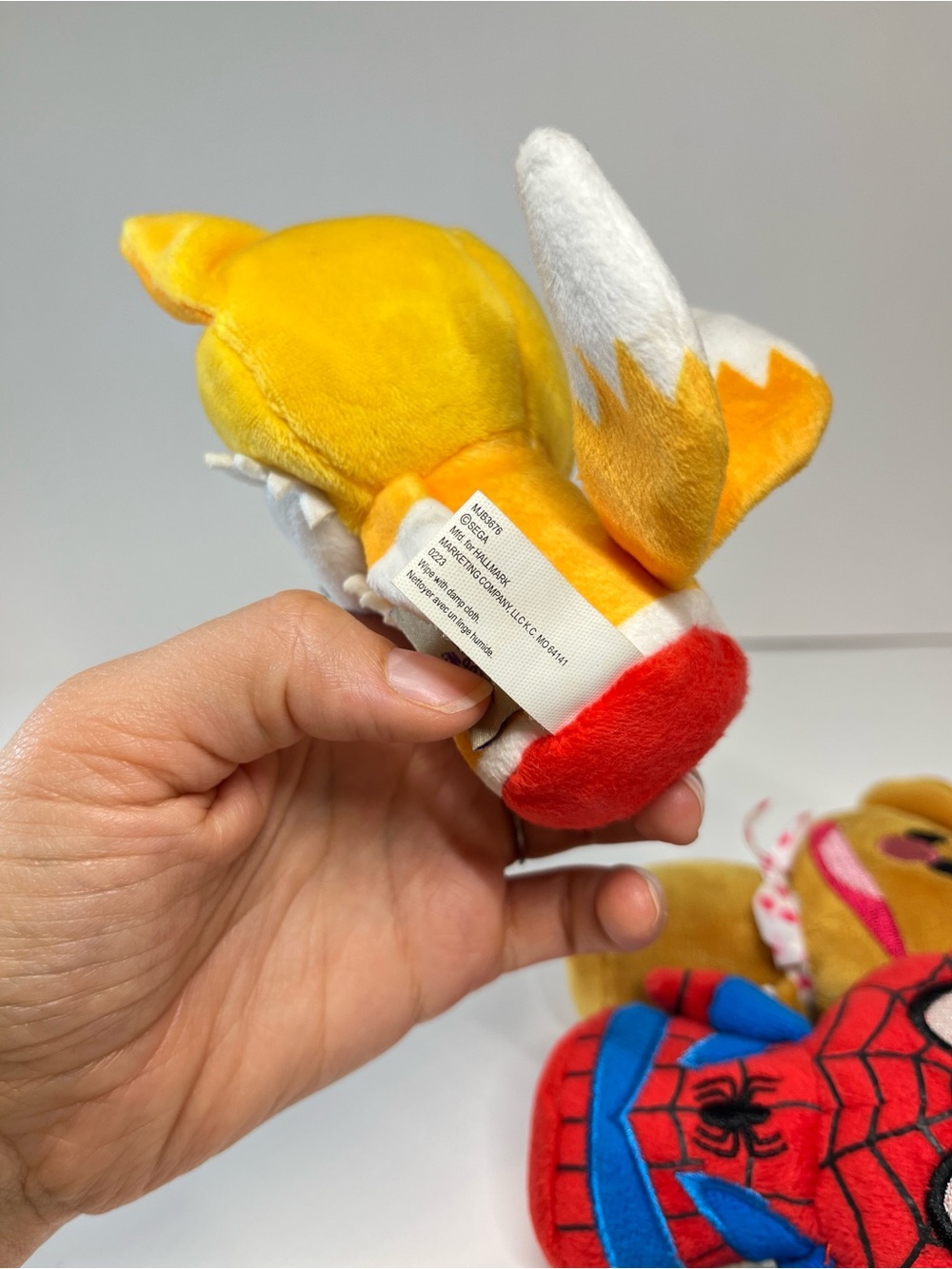 Hallmark Itty Bitty's Plush Stuffed Toy Tails Sonic Spider-Man Fozzie Muppet Lot - Picture 6 of 12